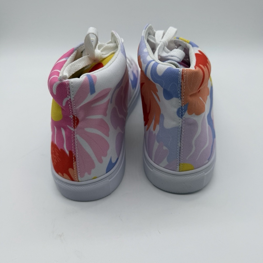 Nightbirde Floral Men's High Tops Canvas Sneakers Size 11 - Picture 4 of 8